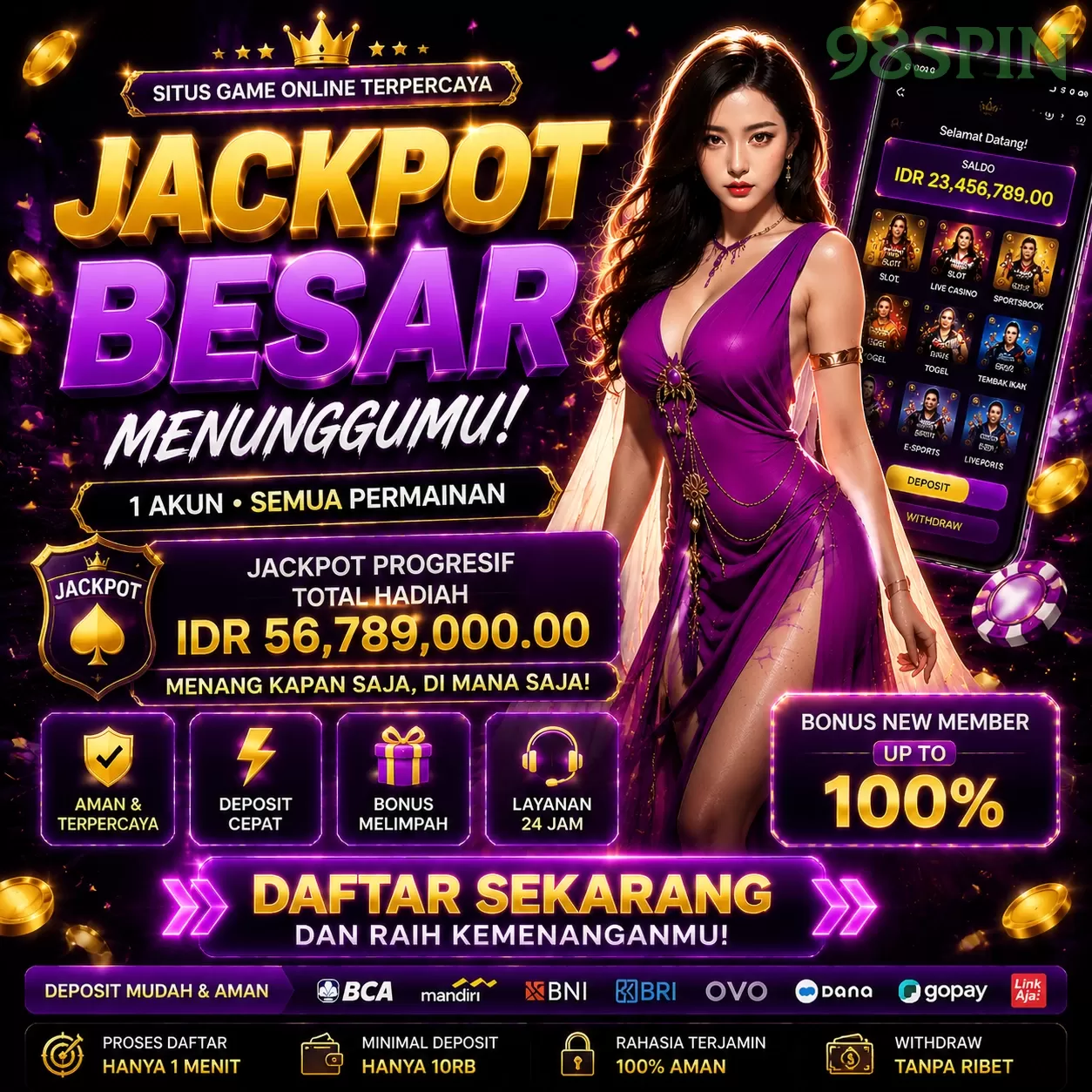 Login 98spin Sekarang Bonus Melimpah